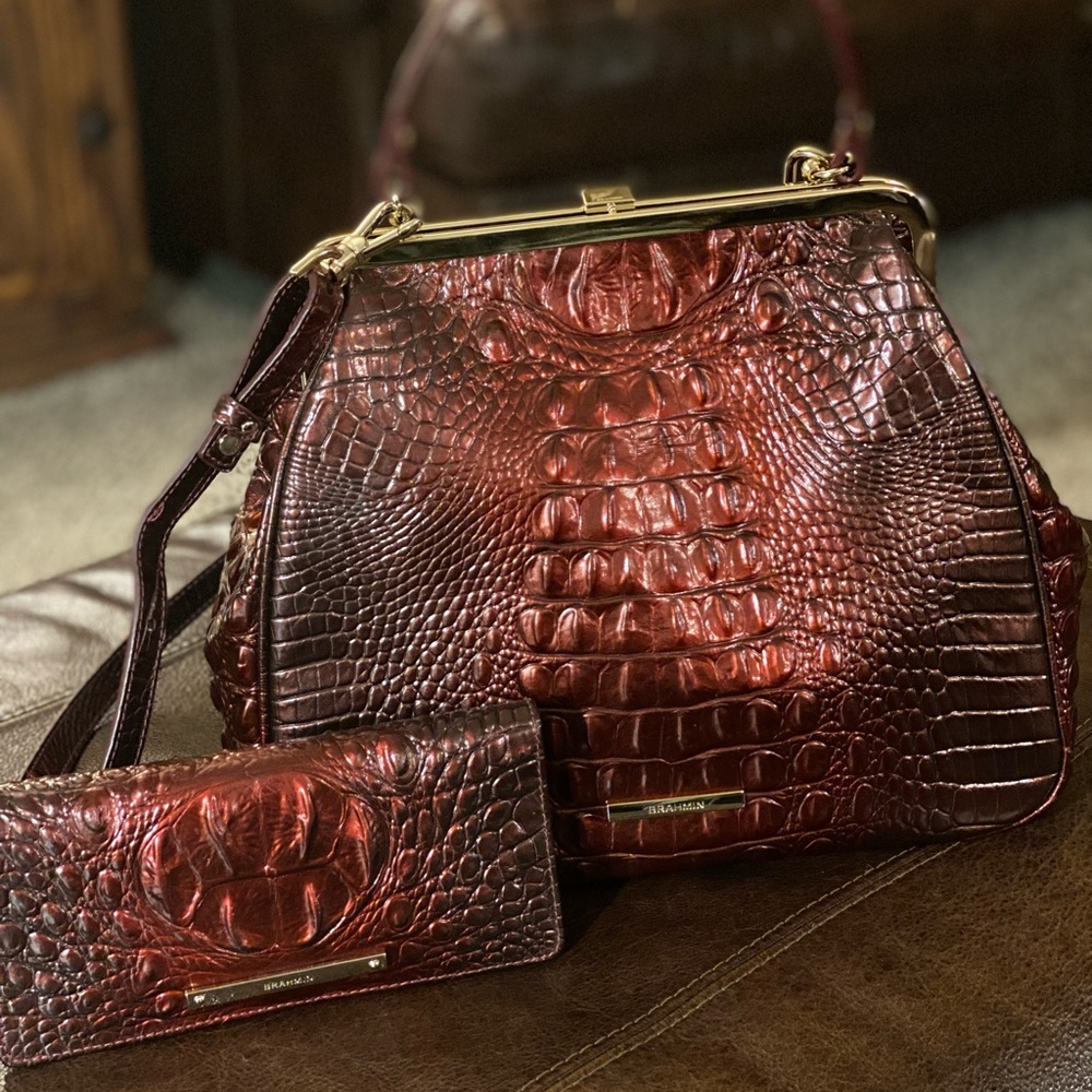 Melbourne Collection Emmy Satchel Bag infrared